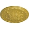 Ekena Millwork Stockport Ceiling Medallion, Hand-Painted Rich Gold, 11 3/4"OD x 3/8"P CM12STRGS - alternate 3